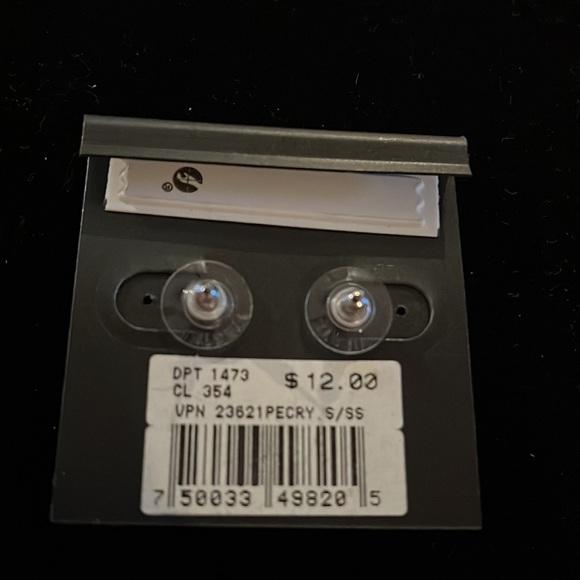 NWT Via Roma Rhinestone earrings - Picture 2 of 3